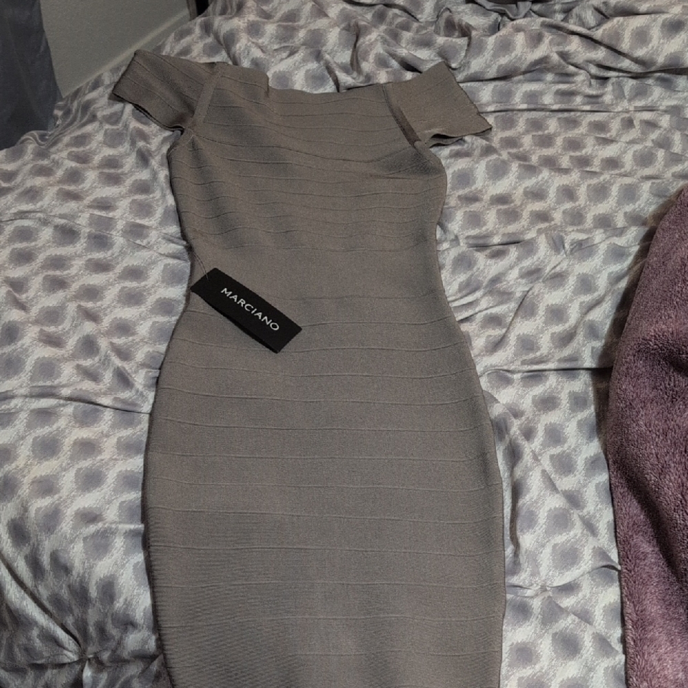 Marciano Taupe Mini Dress
